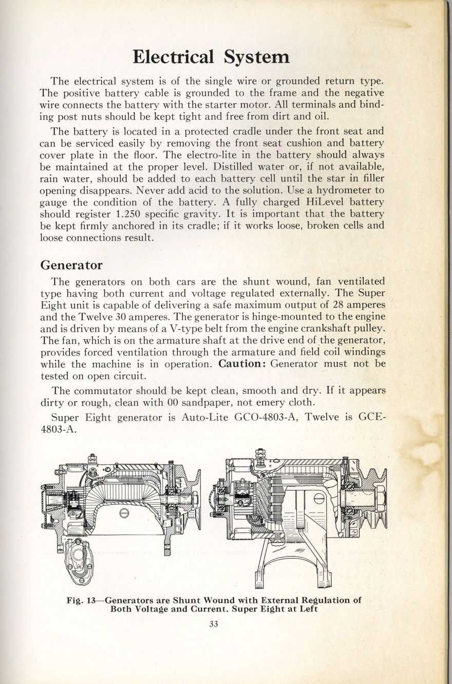 1938 Packard Super 8 and 12 Owners Manual Page 32